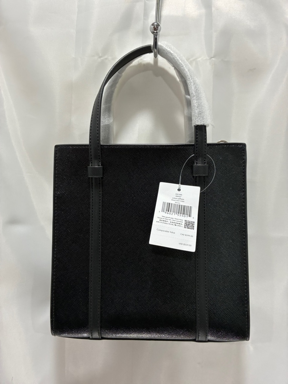 Kate Spade Black Structured Tote Handbag - Classic Everyday Carry NWT - Picture 6 of 10